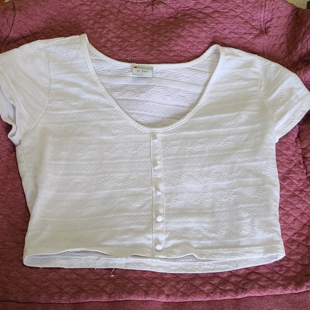 White Crop Top